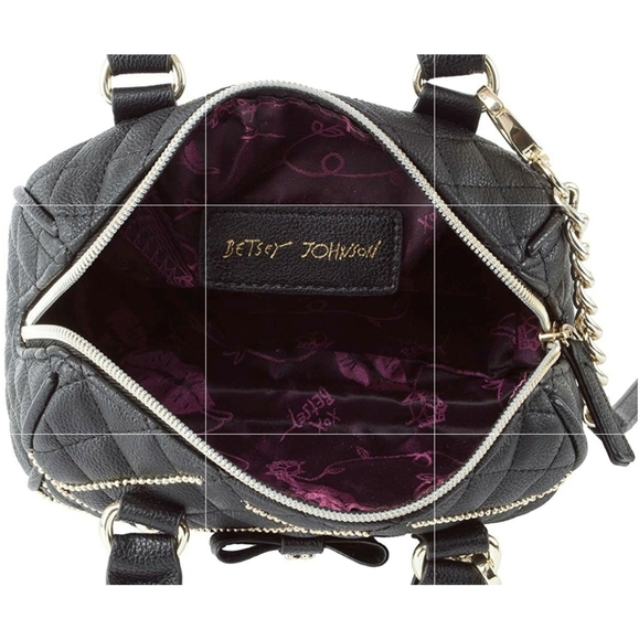 Betsey Johnson Rare Limited Edition Black Mini Barrel Shot Beads Crossbody Purse - Picture 5 of 10